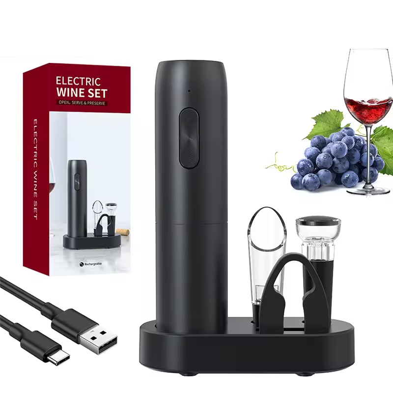 Wine Beer Opener - 4-в-1 электрическая открывалка для бутылок вина,