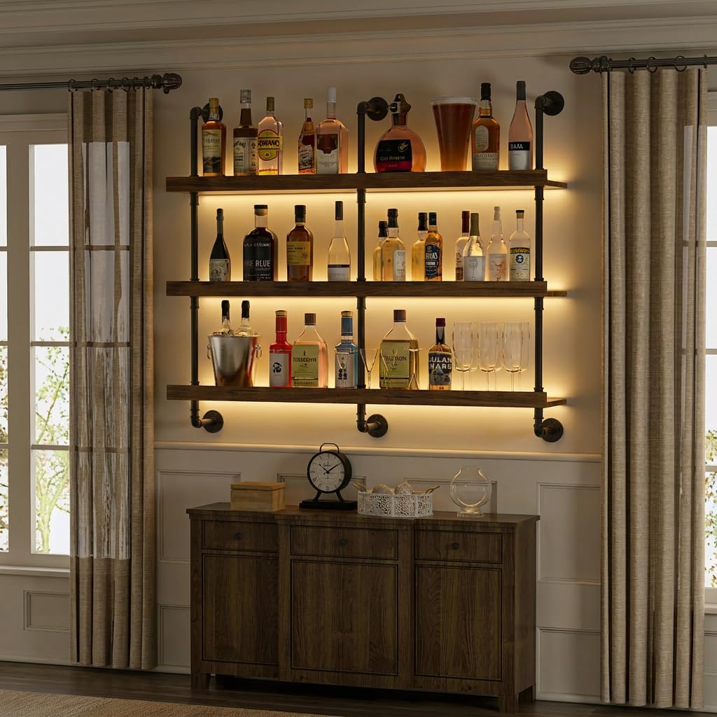 Настенная винная полка с LED-п – обзор и цена Wine Beer Liquor