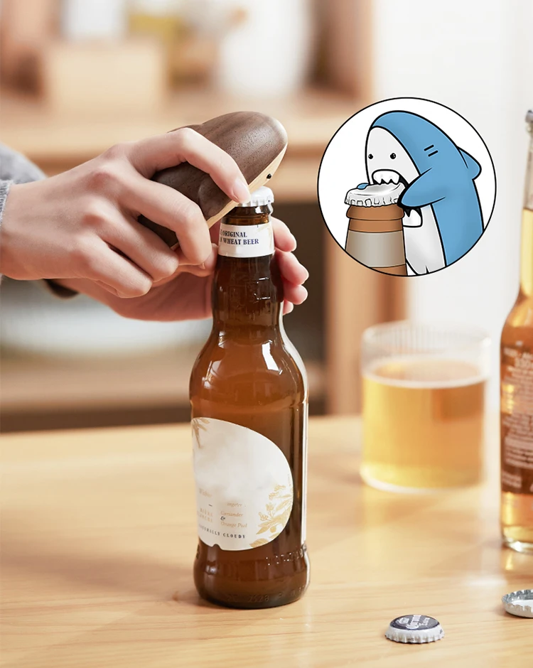 Креативная деревянная фигурка  – обзор и цена Wine Beer Opener
