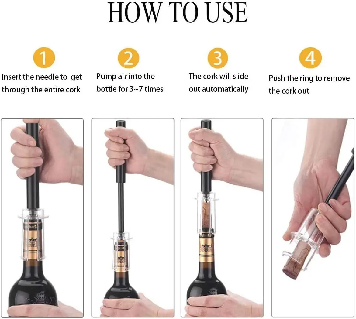 Воздушный насос, открывалка дл – обзор и цена Wine Beer Opener